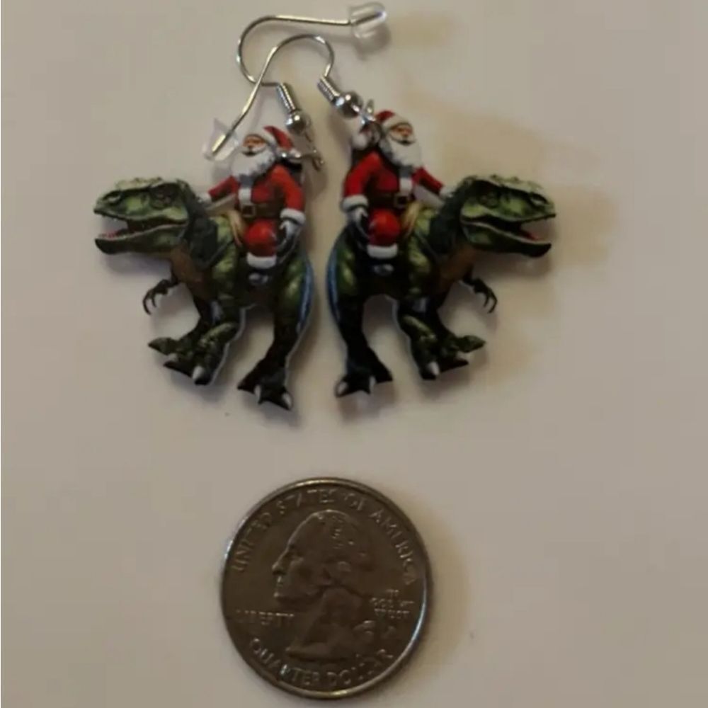 Hand crafted Festive dangle earrings - Picture 3 of 7